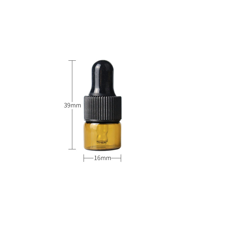 High Quality amber dropper 1ml