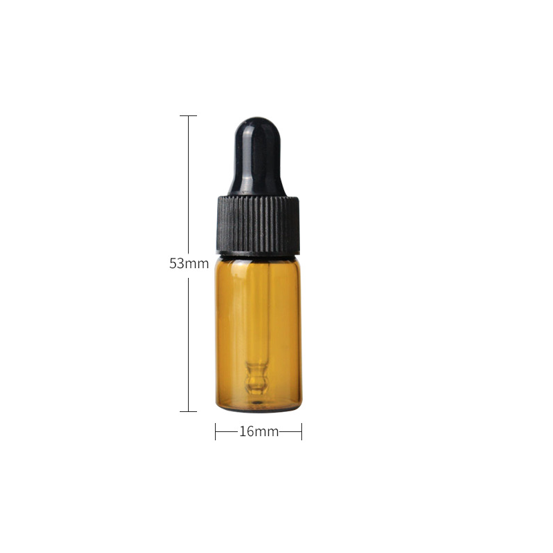 High Quality amber dropper 3ml