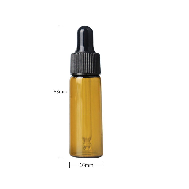 High Quality amber dropper 5ml
